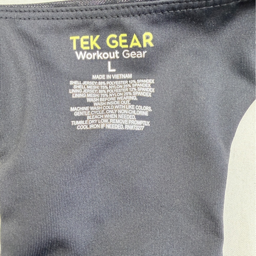 Tek Gear Black Zip-Front Sports Bra - Picture 9 of 9